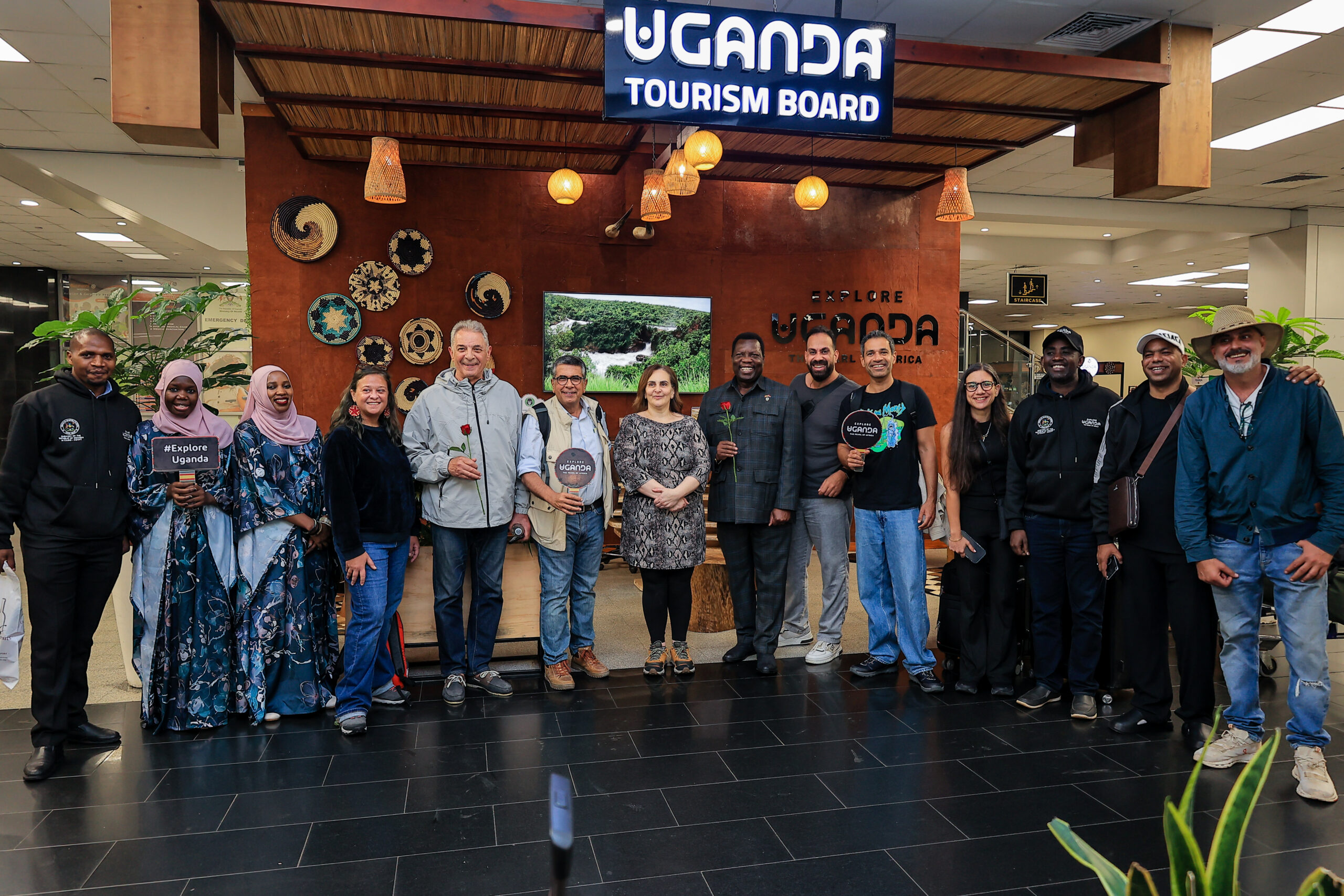 Lt. Gen. Charles Angina, Chargé D’affaires Of Uganda In Egypt Centre And The Egytian Delegation At The Utb Both In Entebbe