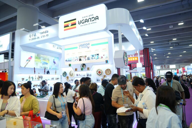 Ugandan stall at the Canton fair