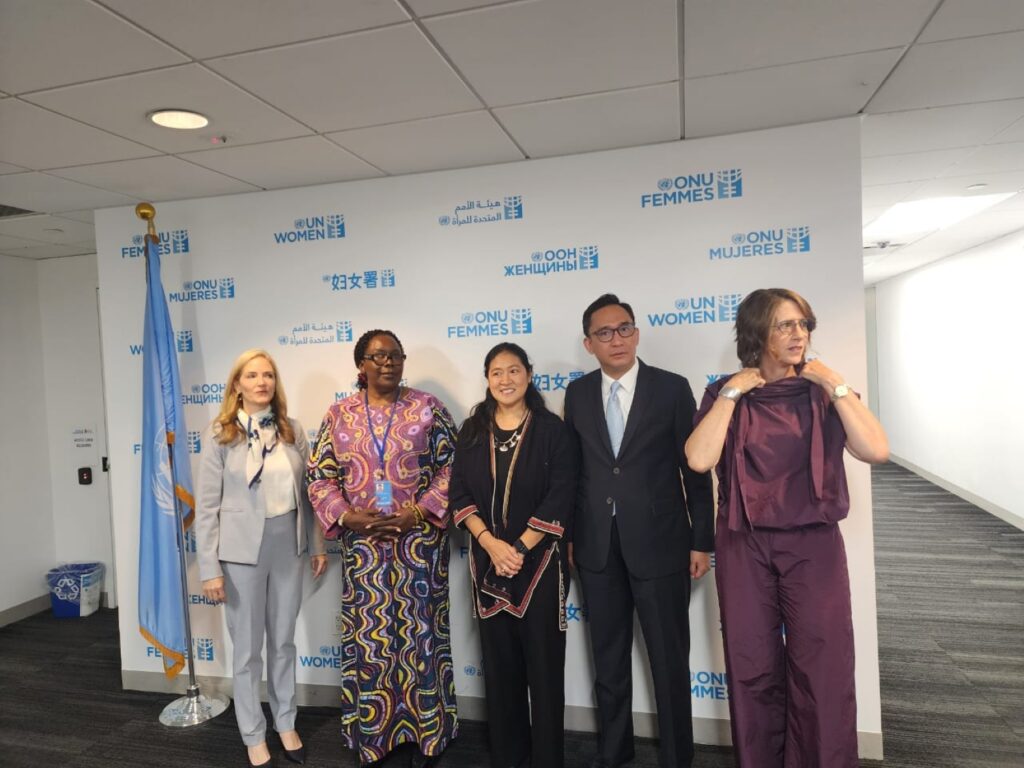 Amb Rebecca Amuge Otengo Joins Other Panelists For A Group Photo After The Un Women Event On Access To Equal Justice By 2030