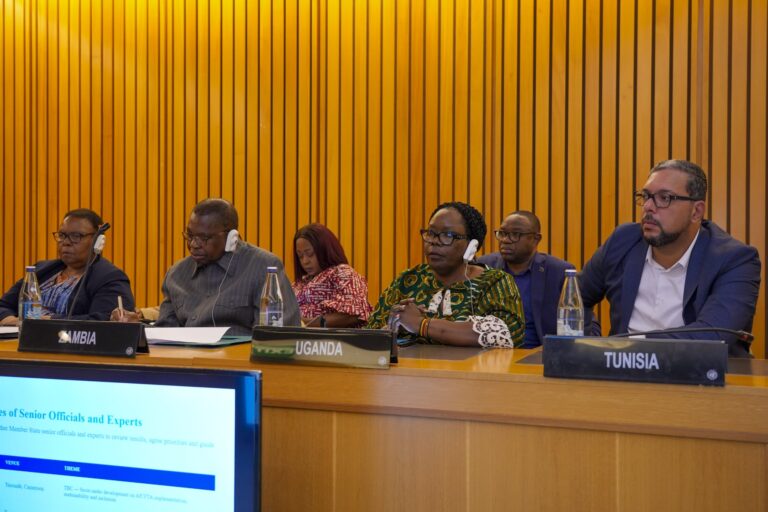 Head Of Uganda Delegation H.e. Amb. Rebecca Amuge Otengo Attends Briefing By Dr. Claver Gatete Executive Secretary Of The Un Eca In Addis Ababa