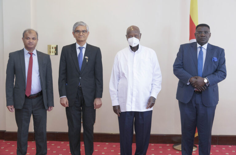 Museveni Meeting Indian High Commissioner He Upender Singh Rawat