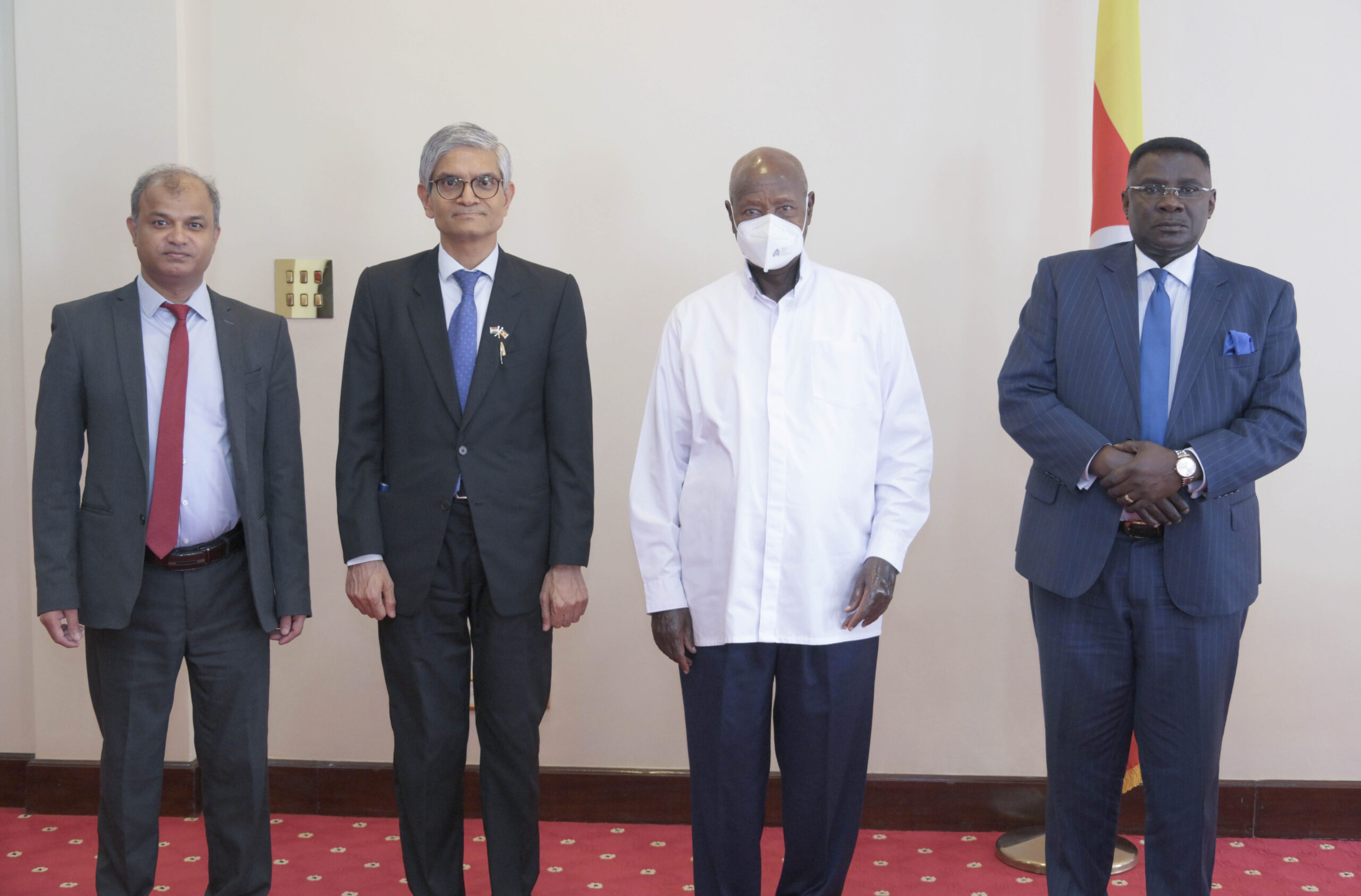 Museveni Meeting Indian High Commissioner He Upender Singh Rawat